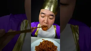 Jameican Chicken & Buldak Noodle Eating Spicy Food and Funny Pranks | Funny Mukbang | HUBA #shorts