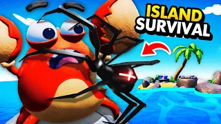 Can CARL THE CRAB Survive DANGEROUS TOXIC FOOD?  (Island Time VR Funny Gameplay)