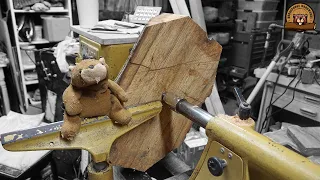 Woodturning - Natural Edge Oblong Oak Bowl