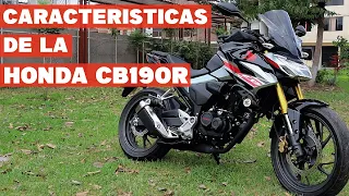 Caracteristicas Honda CB190r - Completo