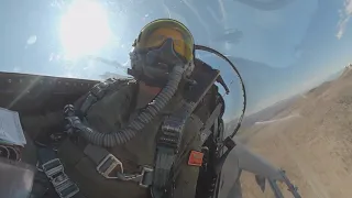 FIGHTER FRIDAY: F-16 Cockpit Cam during Air to Air at NTTR (GLOVER)