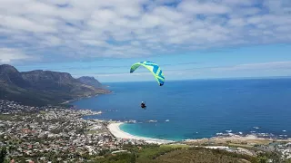 Paragliding off Lions Head in Cape Town