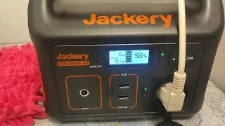 Портативна електростанція Jackery Explorer 240EU  робота газового котла.