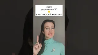 ADULT - как правильно произносить?😉