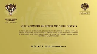 Select Committee on Health and Social Services, 11 June 2021