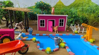 DIY Farm Diorama: Cow | Barn | and Water Pump in Your Tiny World | @diysandbox