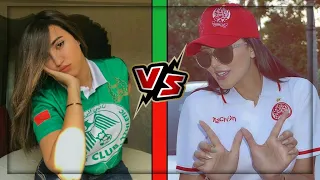 WAC 💖 Vs RCA 💚 نايضة كلاشات بين جمهور الوداد والرجاء على تيك توك Tik Tok (صوت لفريقك المفضل)