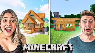 QUEM FAZ A MELHOR CASA EM 10 MINUTOS NO MINECRAFT!