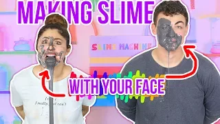 FACE SLIME CHALLENGE, Making slime only using your face and mouth! | Slimeatory #37