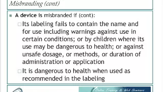 FDA Requirements for Device Labeling