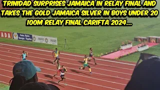 CARIFTA GAMES 2024 TRINIDAD ENDS IT FOR JAMAICA AND TAKES THE GOLD IN BOYS 4X100M UNDER 20 FINALS