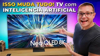 NOVAS TVs da SAMSUNG com INTELIGÊNCIA ARTIFICIAL!! Samsung AI TV muda TUDO!