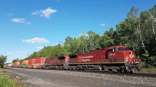 Canadian Pacific 133 westbound at Bedell, Ontario. May 30, 2024.