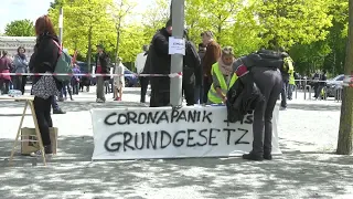 Demonstration gegen Corona-Maßnahmen in Schwerin