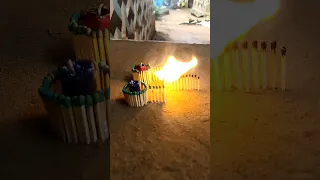 Matchstick Amazing Experiment Diwali Crackers Best Reaction #shorts