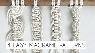 DIY: EASY MACRAME PATTERNS | MACRAME TUTORIAL | MACRAME FOR BEGINNERS (step by step)