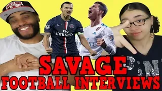 MY DAD REACTS MOST SAVAGE INTERVIEWS IN HISTORY OF FOOTBALL ● ibrahimovic, ronaldo... REACTION