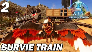 Survivre seulement sur le TRAIN ! Ark Ascended Train 2