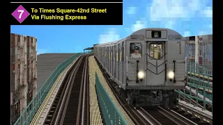 OpenBVE Fiction: The R39A 7 Train To Times Square-42nd Street Via Flushing Express