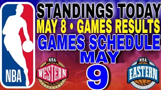 nba playoffs standings today may 8, 2024 | games results | games schedule may 9, 2024