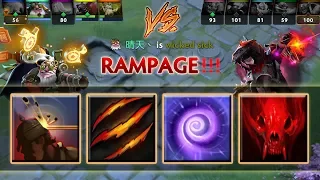 No Mana Passive Build - EZ Rampage [Headshot + Fury Swipes + Time Lock] Dota 2 Ability Draft