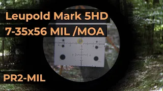 Leupold Mark 5HD 7-35x56 MIL/MOA Reticle PR2-MIL | Optics Trade Reticle Subtensions