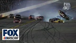 Clint Bowyer Barrel Rolls on Final Lap - Budweiser Duel 2 - 2014 NASCAR Sprint Cup