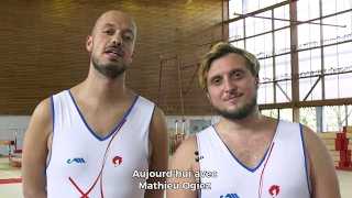 Mcfly & Carlito rencontrent le gymnaste Mathieu Ogiez à Clamart