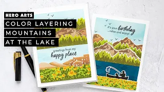 Color Layering With Yana Series - Episode #27 | Mountains at the Lake Hero Arts