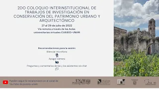 Inauguración y mesa: El conocimiento histórico como instrumento para la conservación.  2do Coloquio