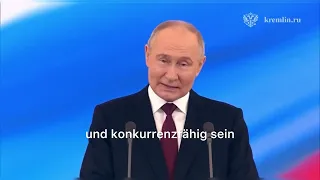 ‼️⚠️Владимир Путин выступил на инаугурации | речь Президента (deutsche Untertitel!)