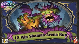 12 Win Shudderwock Shaman Hearthstone Arena Run