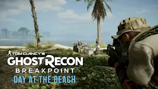 Day At the Beach | Ghost Recon Breakpoint Stealth Gameplay | No HUD Extreme Difficulty