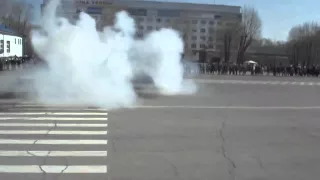 СОБР в г. Усолье Сибирское показательные выступления, в честь 70-летия Великой Победы