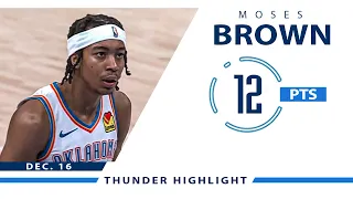 2-Way Moses Brown's Full Highlights: 12 PTS in 10 MIN vs Bulls | 2020 Preseason - 12.16.20