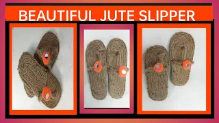 Best Slipper with Jute/Shoes Made by Jute rope/Best Jute💡Jute rope Making Craft/Art & craft by hamda