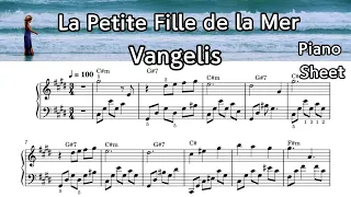 La petite fille de la mer / Piano Sheet Music / Vangelis / by. SangHeart Play