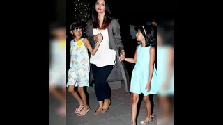 Aishwarya rai bachchan pictures with cute daughter Aaradhya