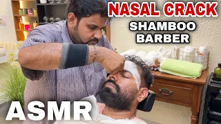 ASMR Skin Cracking Head Massage, Neck Crack Adjustment By IndianBarber SHAMBOO ! RELAX IMSOMNIA 😌