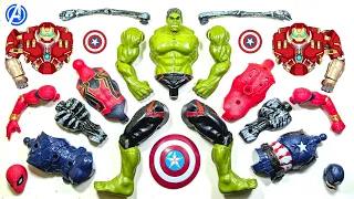 Merakit mainan hulk smash, spiderman, siren head, captain america