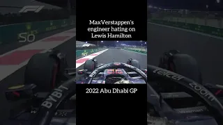 Max Verstappen Hating On Lewis Hamilton | 2022 Abu Dhabi GP