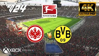 EA FC 24 - Frankfurt vs Borussia Dortmund | Bundesliga 23/24 | Next Gen - Series X [4K 60FPS]
