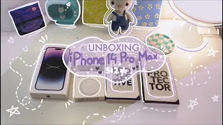 iPhone 14 Pro Max Unboxing📦 [deep purple] with accessories  #iphone14 #iphone14promax #deeppurple