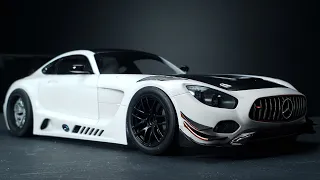 Building a Scale Model : Tamiya Mercedes AMG GT3 - 1/24 Scale - ASMR - PART 1