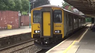 Caerphilly train station. train going to Penarth