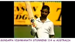 Stunning Century by Gundappa Vishwanath vs Australia