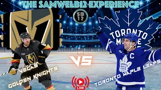 🔵 VEGAS GOLDEN KNIGHTS vs. TORONTO MAPLE LEAFS | Live NHL Hockey | Play by play