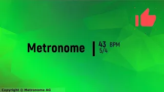 43 BPM 5/4 Metronome