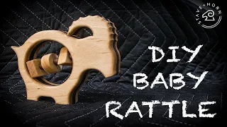 How to Make a Wooden Rattle Toy for a Baby: Safe and Simple Woodworking DIY Project Tutorial