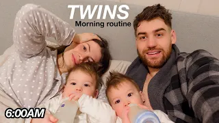 Our Morning Routine w/ 1 Year Old Twins | Family Morning Routine 2024